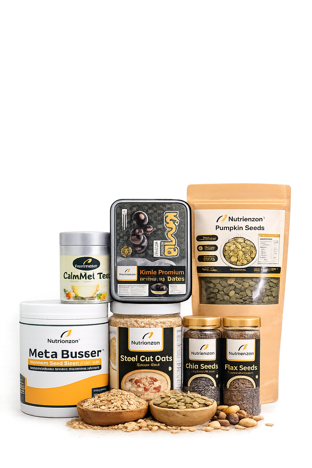 Nutrienzon Fiber-Rich Nutrition Combo Complete Daily Nutrition from Real Whole Foods